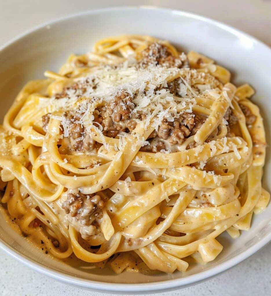 Creamy Beef Pasta One Pot