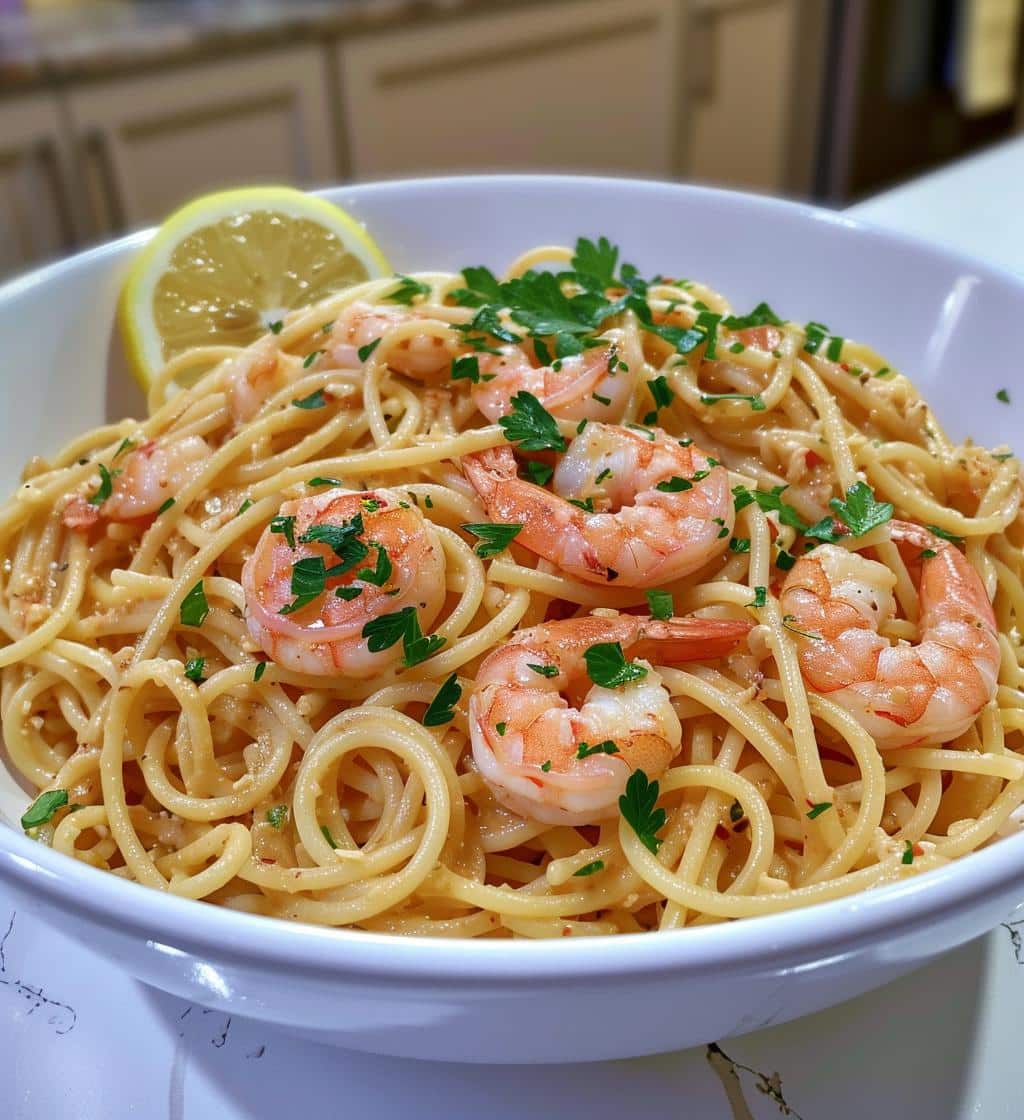 Garlic Shrimp Pasta