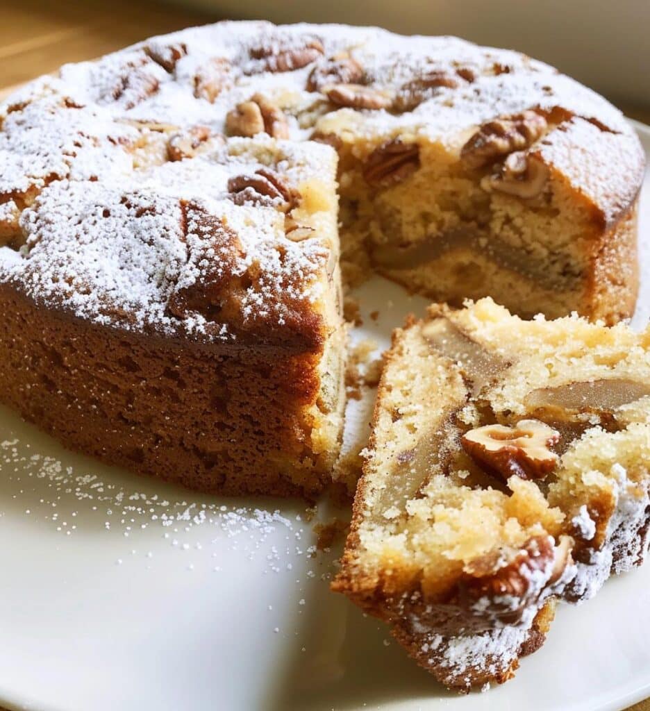 Ginger Walnut Tea Cake