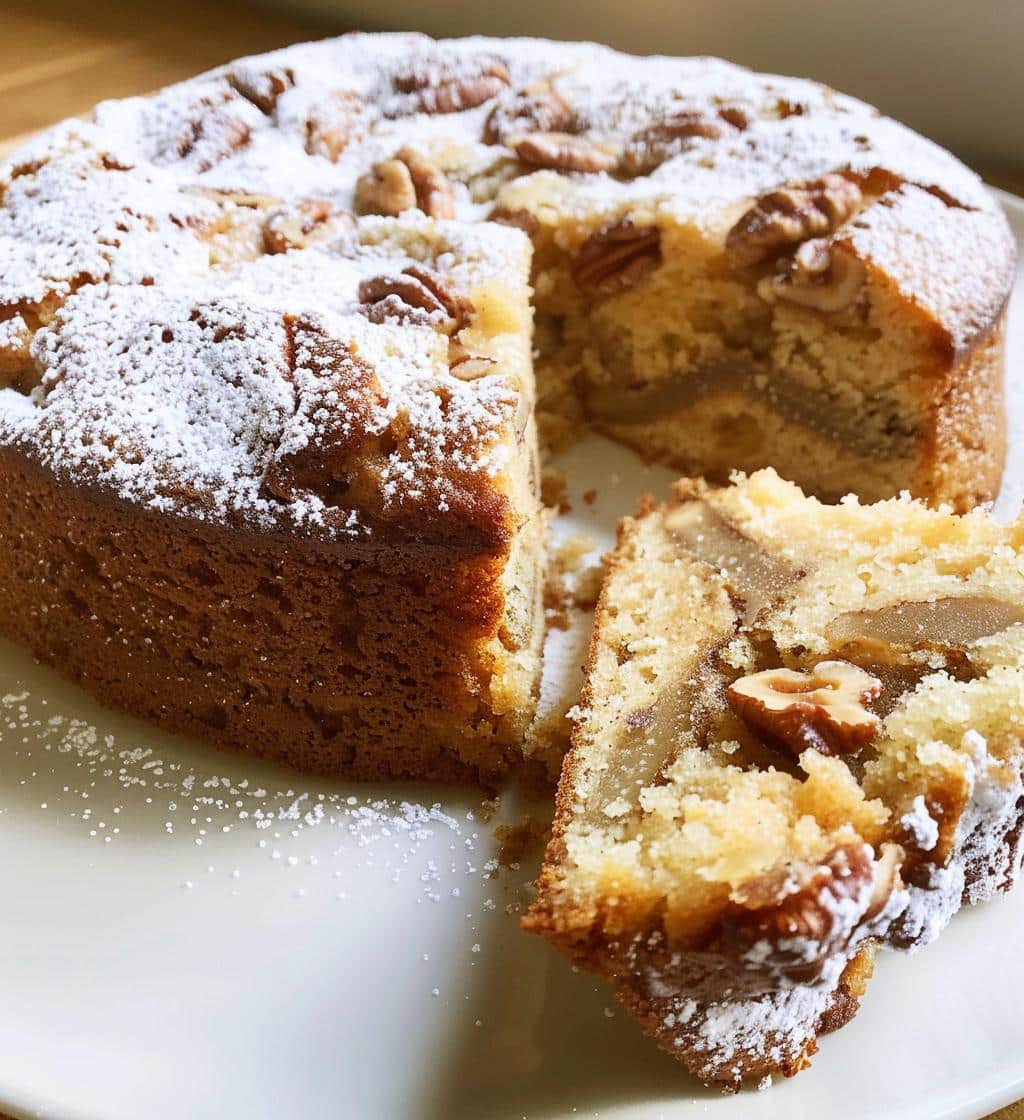 Ginger Walnut Tea Cake