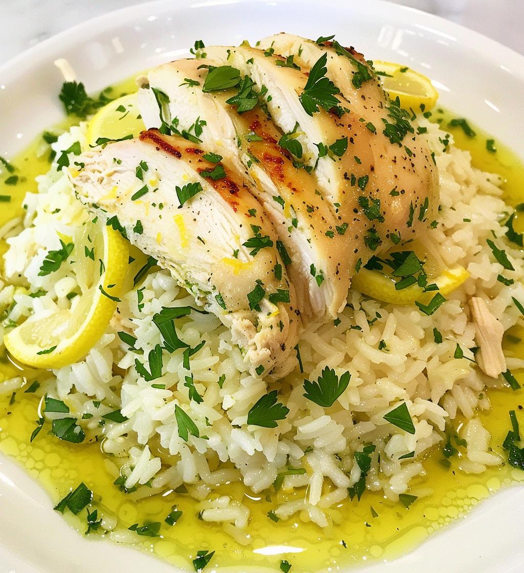 Greek Chicken Lemon Rice