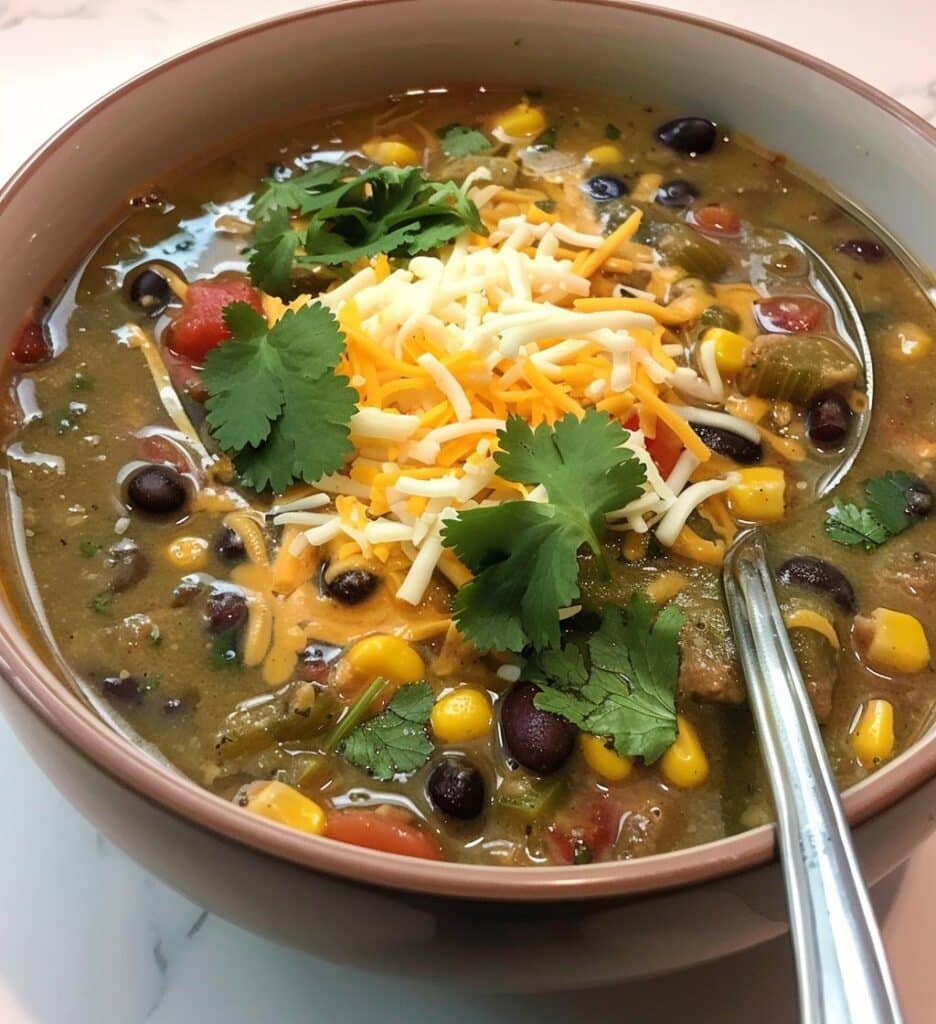 Green Enchilada Soup