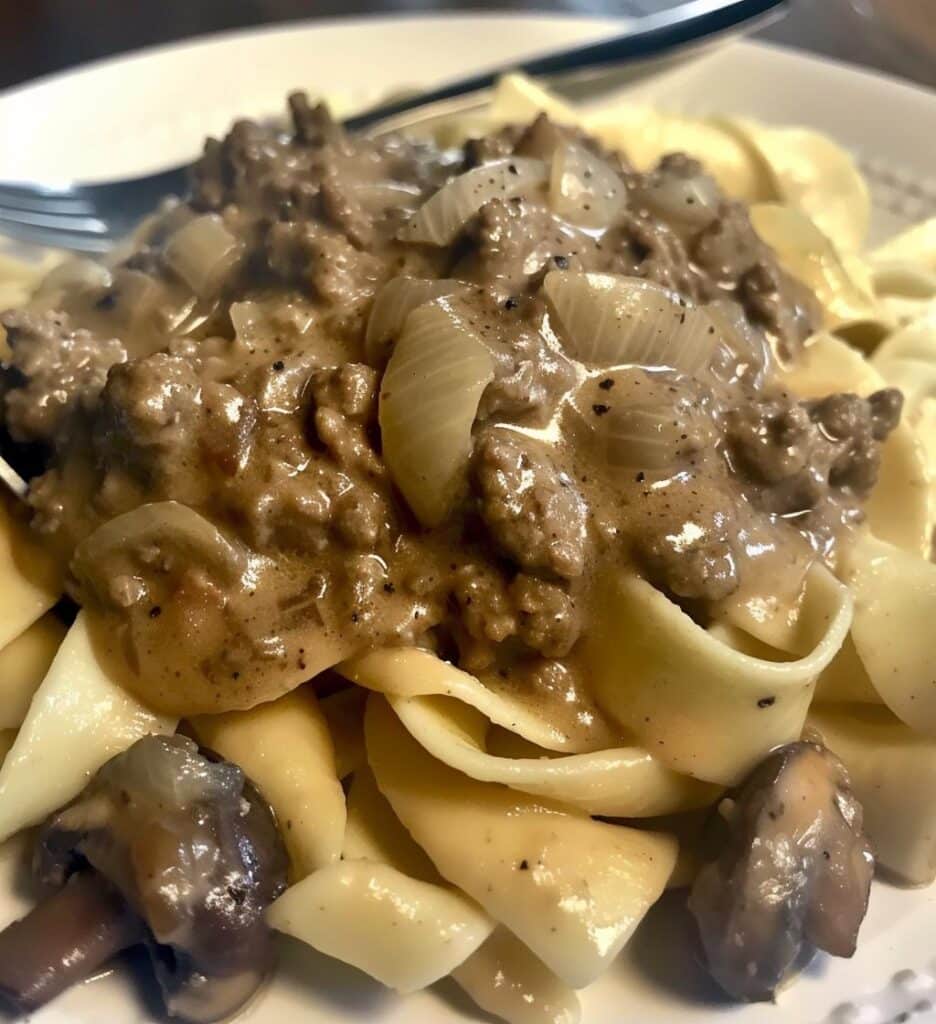 Ground Beef Stroganoff