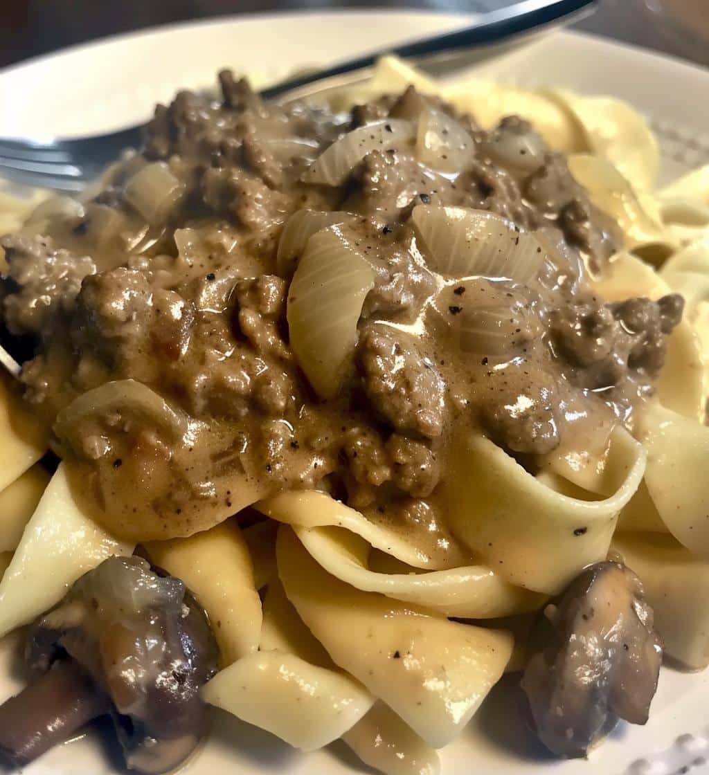 Ground Beef Stroganoff