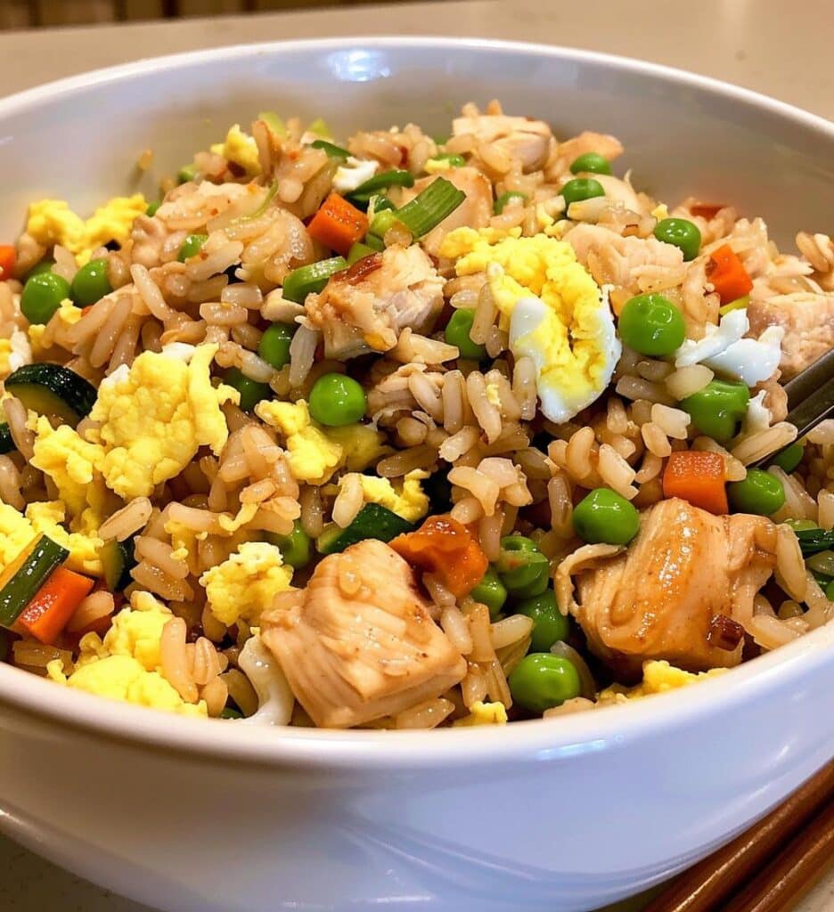 High Protein Chicken Fried Rice