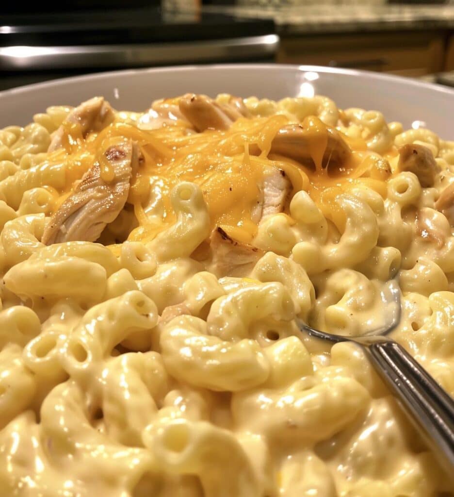Honey Garlic Chicken Mac Cheese