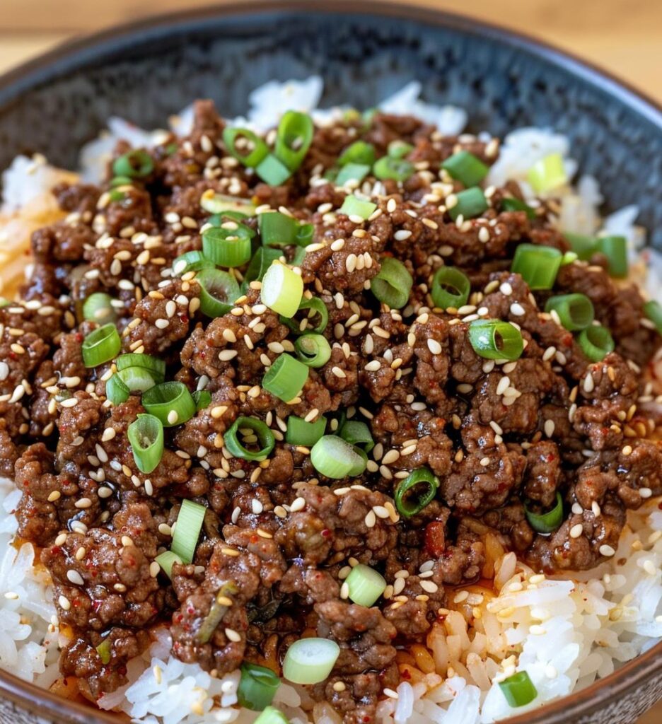 Korean Ground Beef Bowl