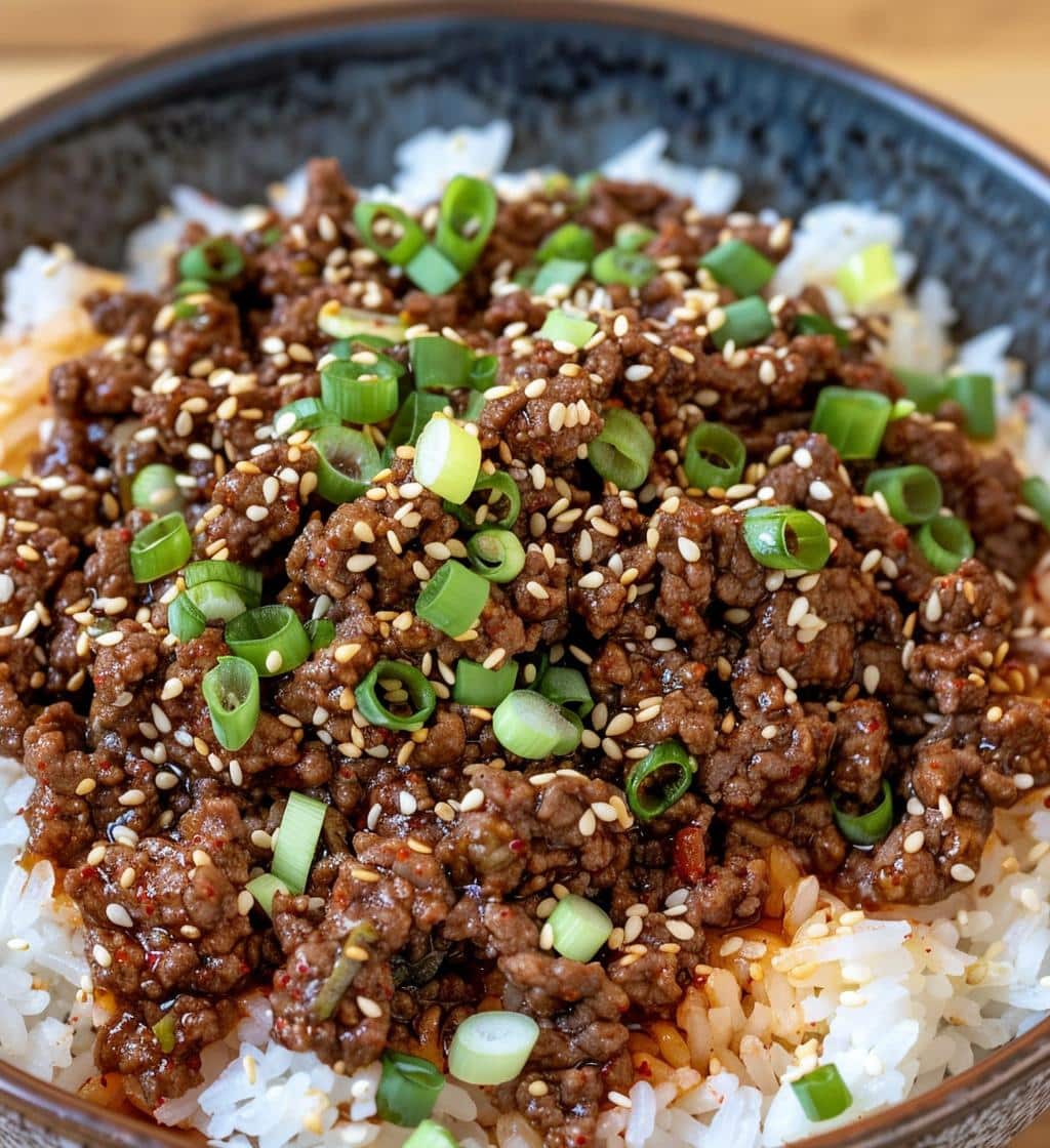 Korean Ground Beef Bowl
