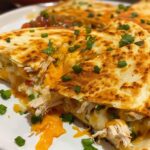 Low Carb Chicken Ranch Quesadilla