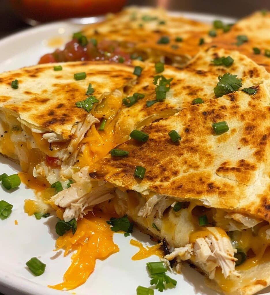 Low Carb Chicken Ranch Quesadilla