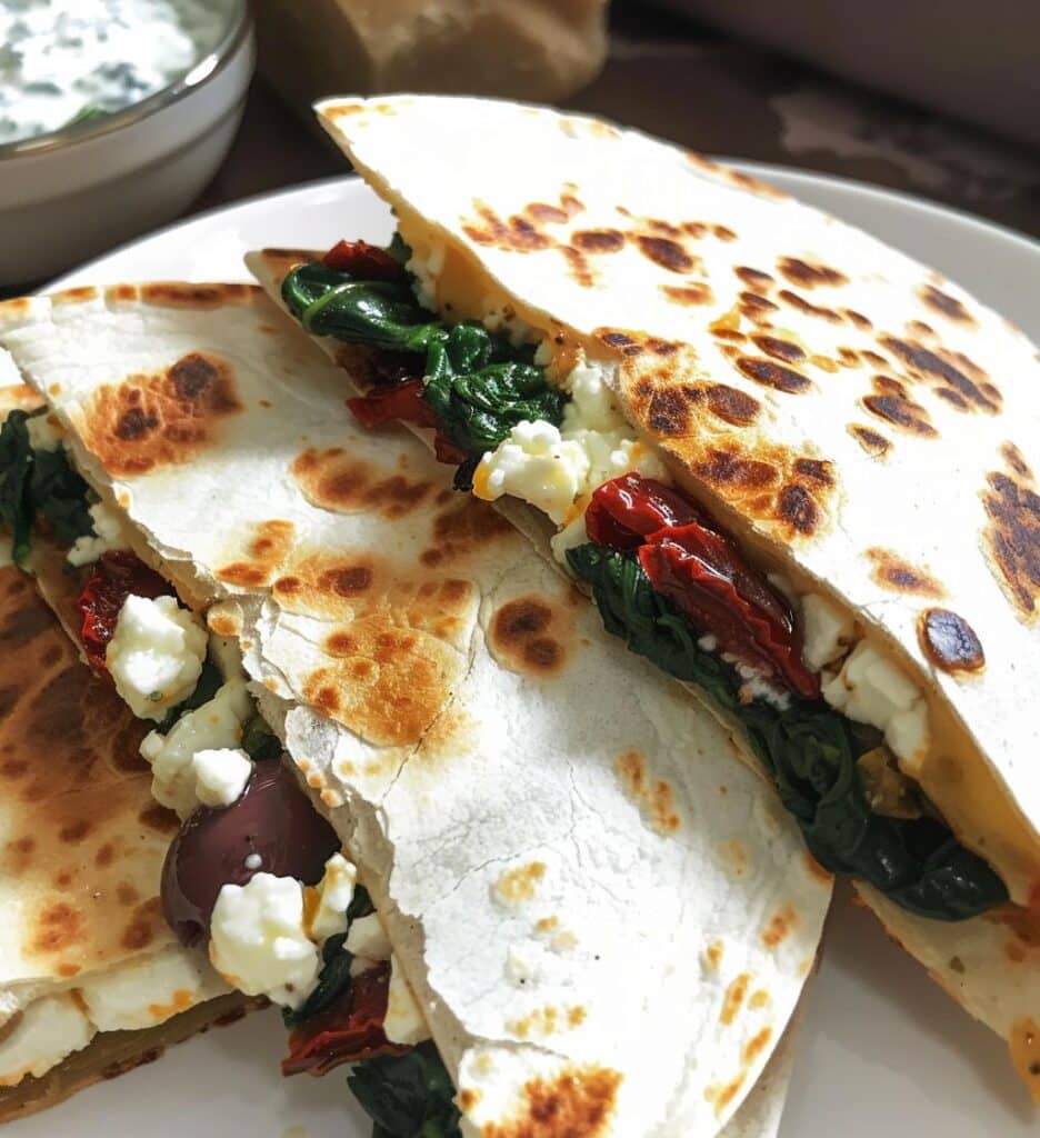 Mediterranean Quesadillas