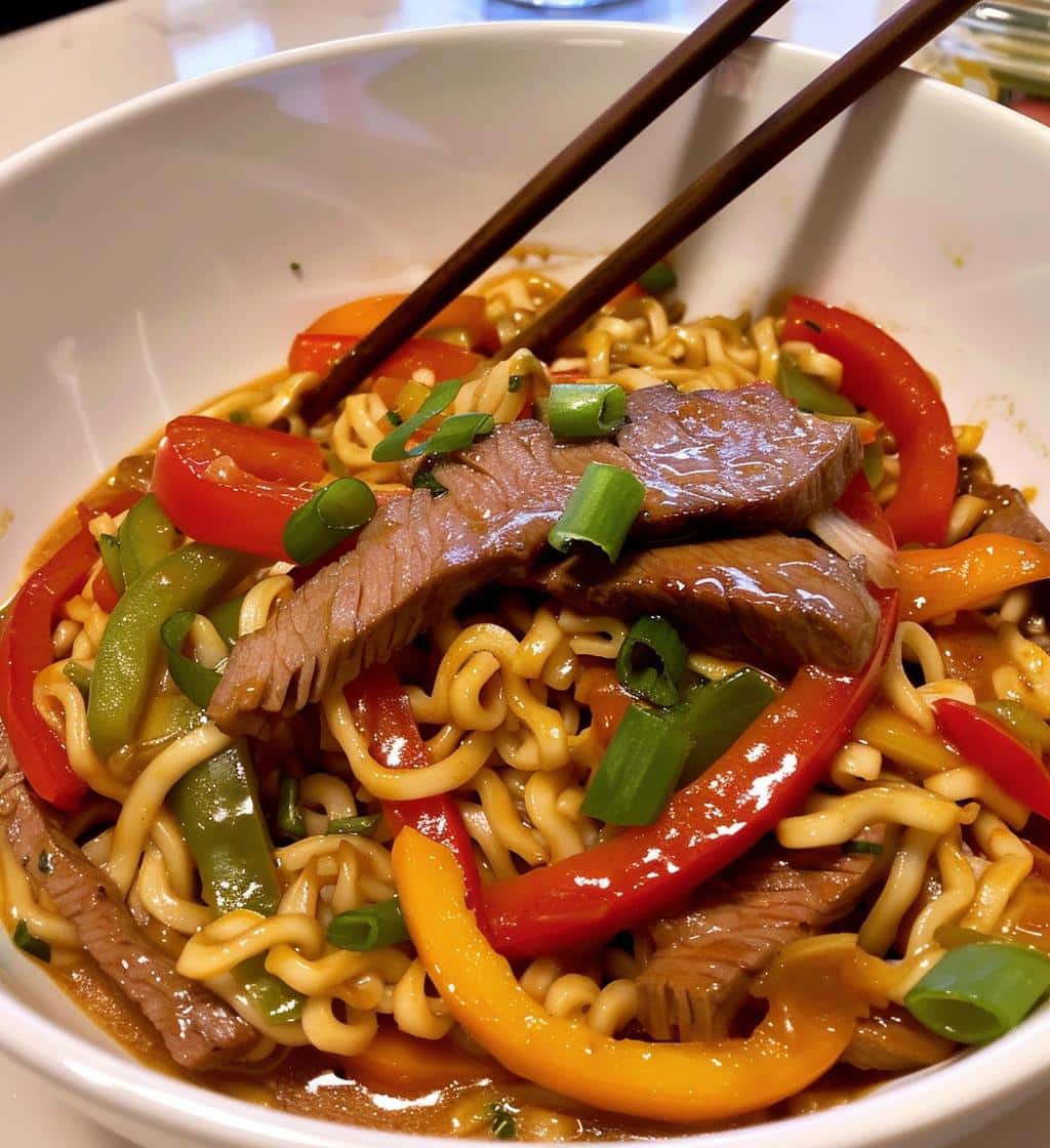 Mongolian Beef Noodles