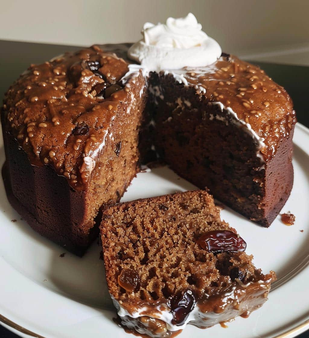 Old-Fashioned Ginger Date Cake