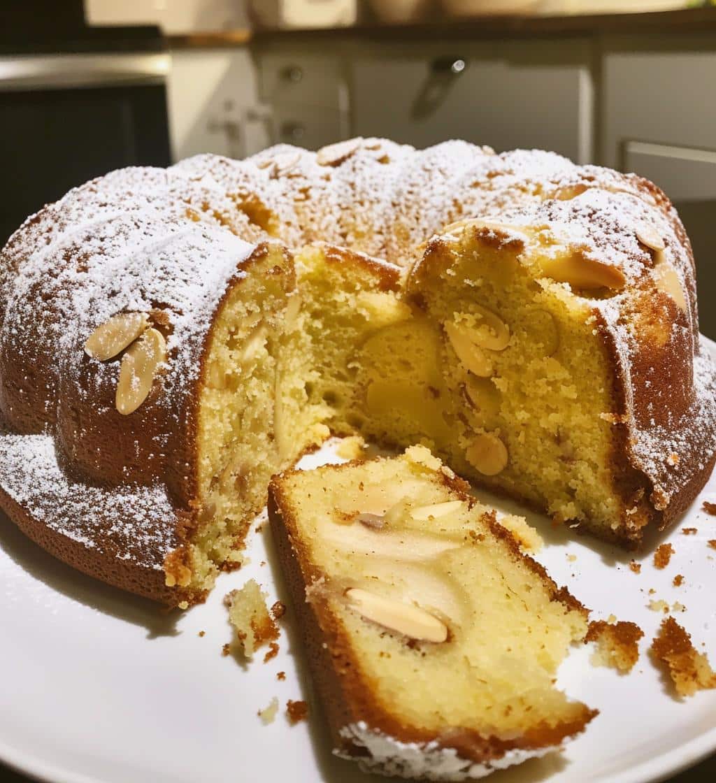 Pear Almond Bundt Cake