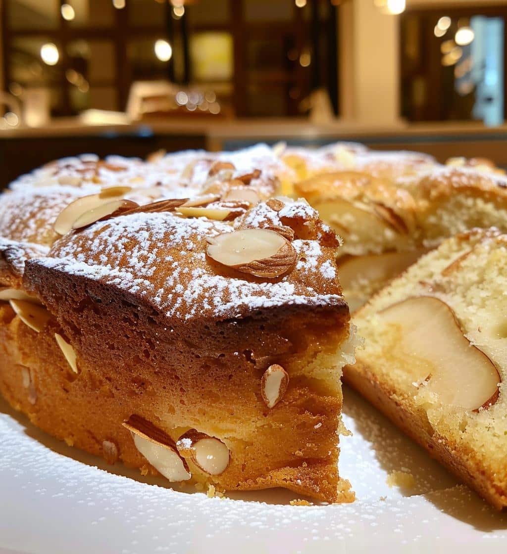 Pear Almond Loaf Cake