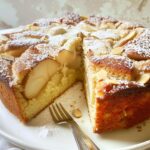 Pear Cardamom Almond Cake