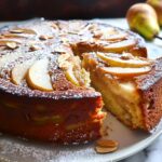 Pear Cinnamon Almond Cake
