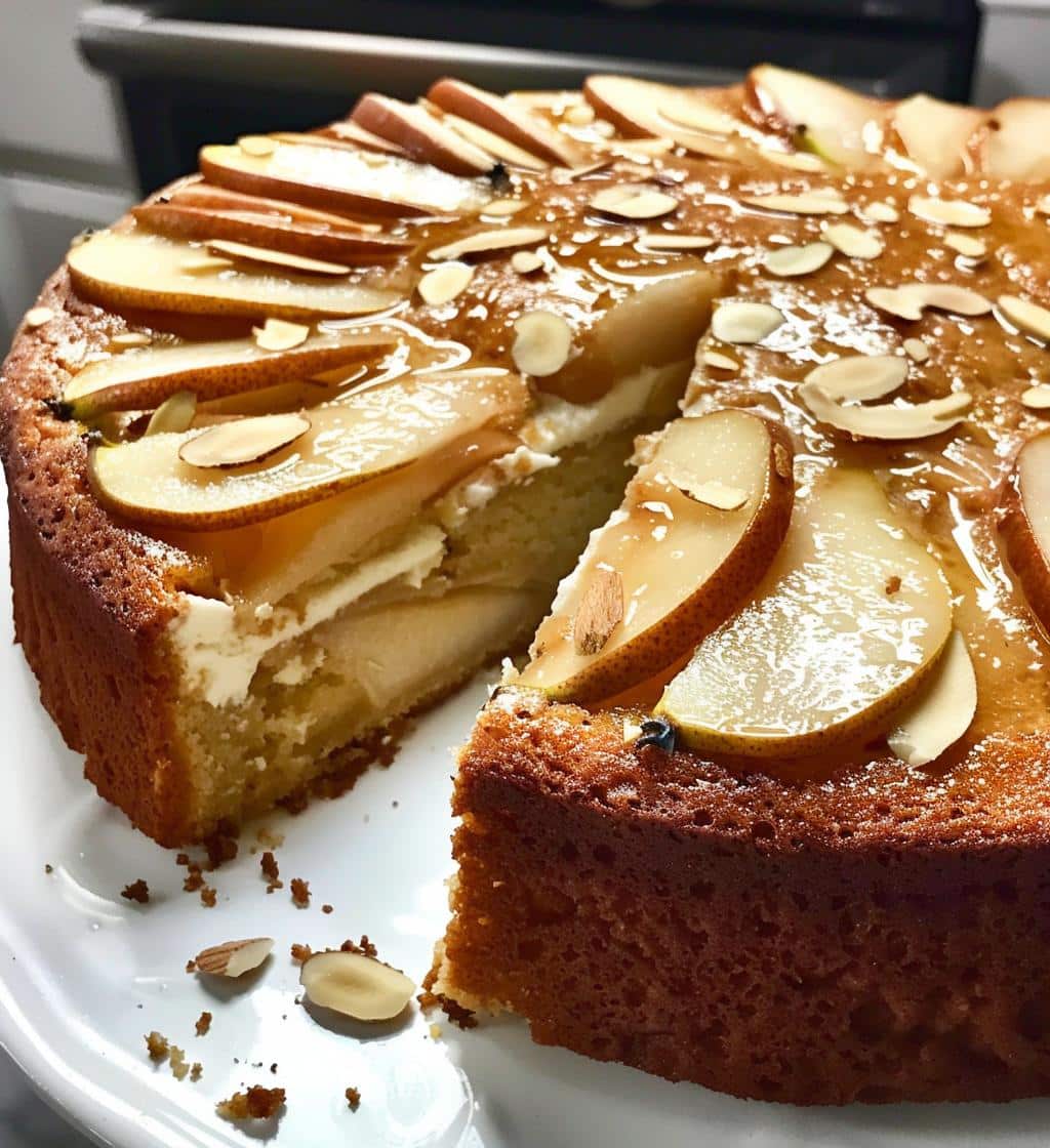 Pear Ginger Almond Cake