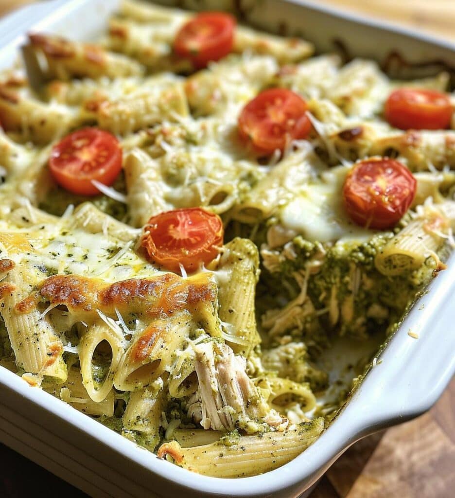 Pesto Chicken Pasta Bake