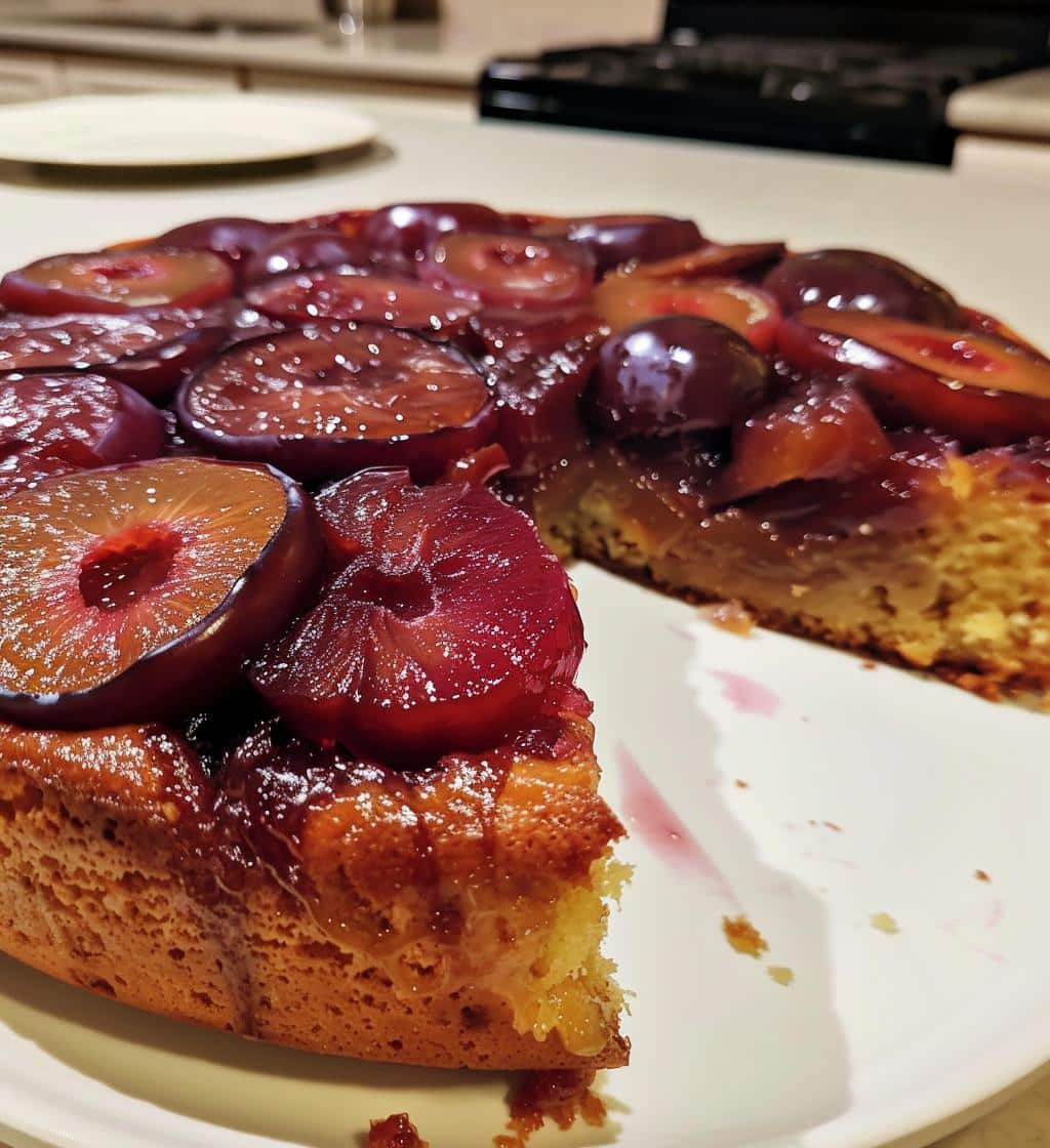 Plum Upside Down Cake
