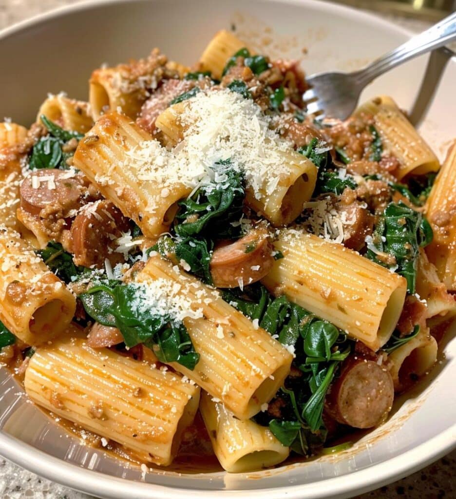 Sausage Rigatoni Spinach