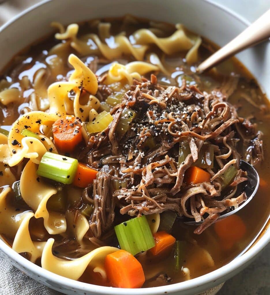 Slow Cooker Beef Noodles