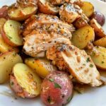 Slow Cooker Garlic Parmesan Chicken Potatoes