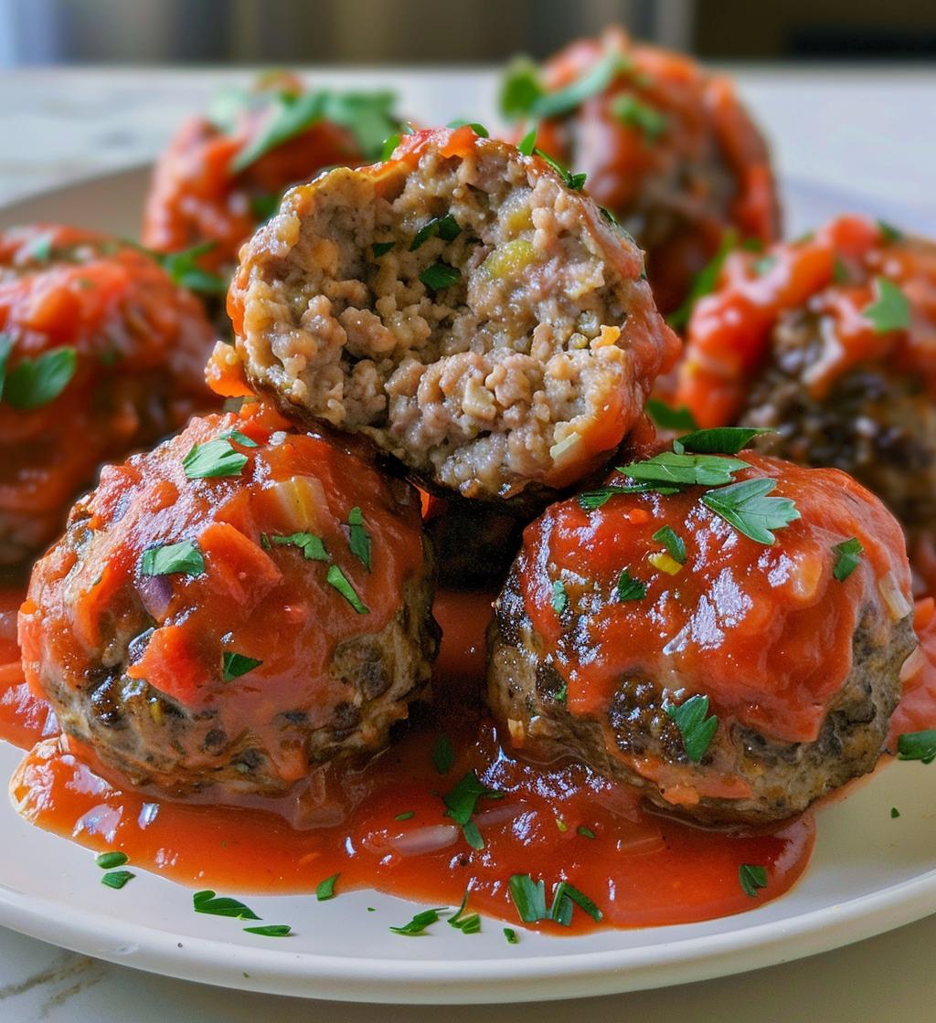 Slow Cooker Meatballs Tomato Sauce