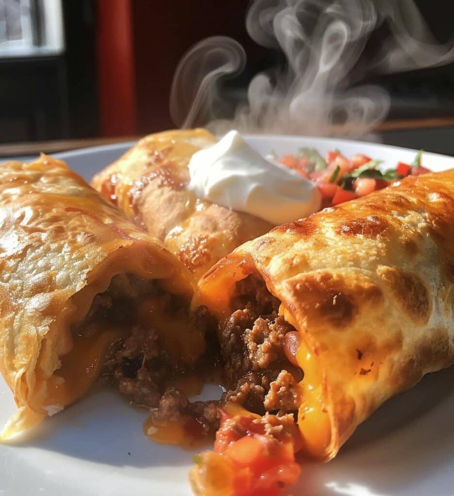Beef Chimichangas