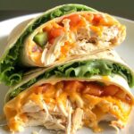 Cheesy Garlic Chicken Wrap