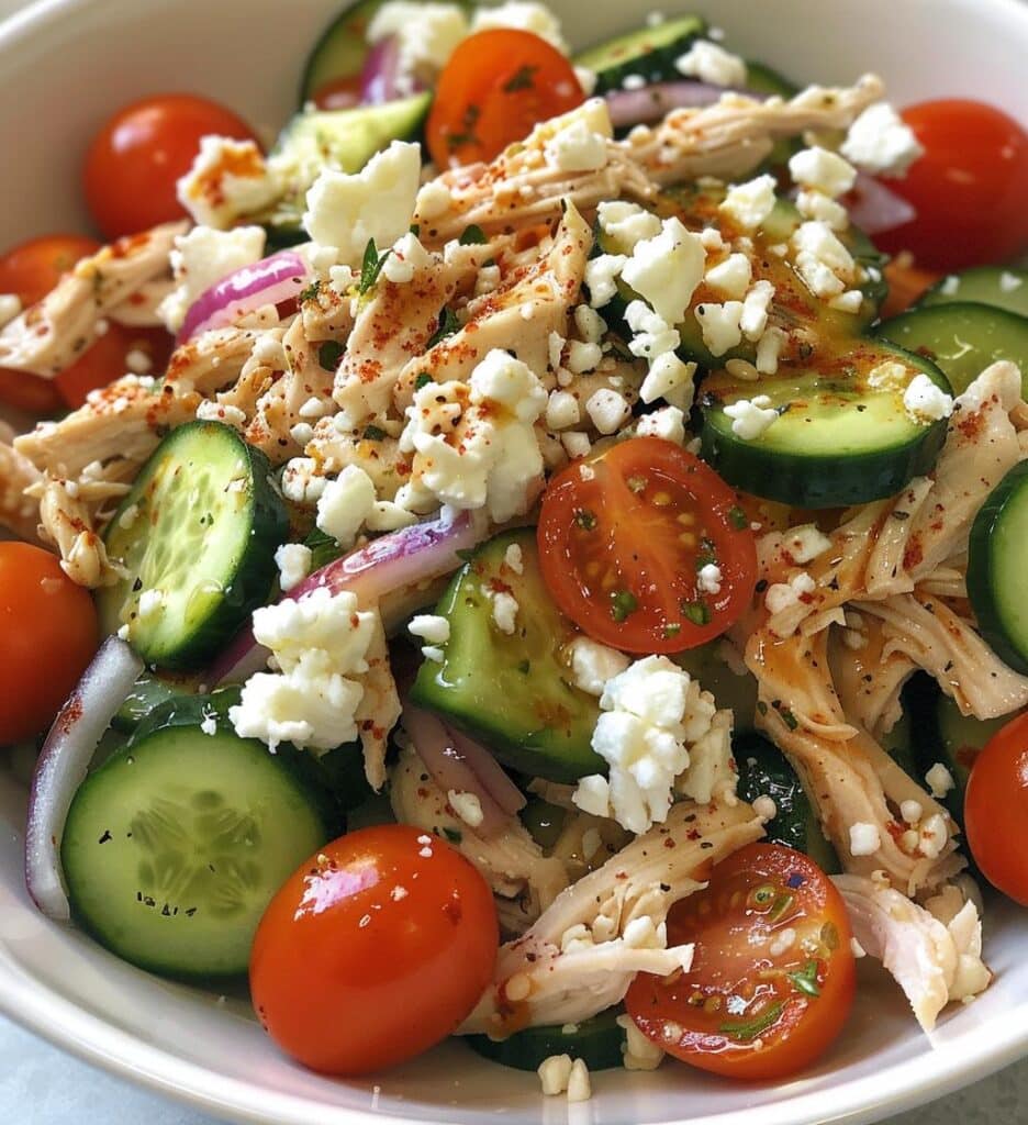 Chicken Bowl Cucumber Salad