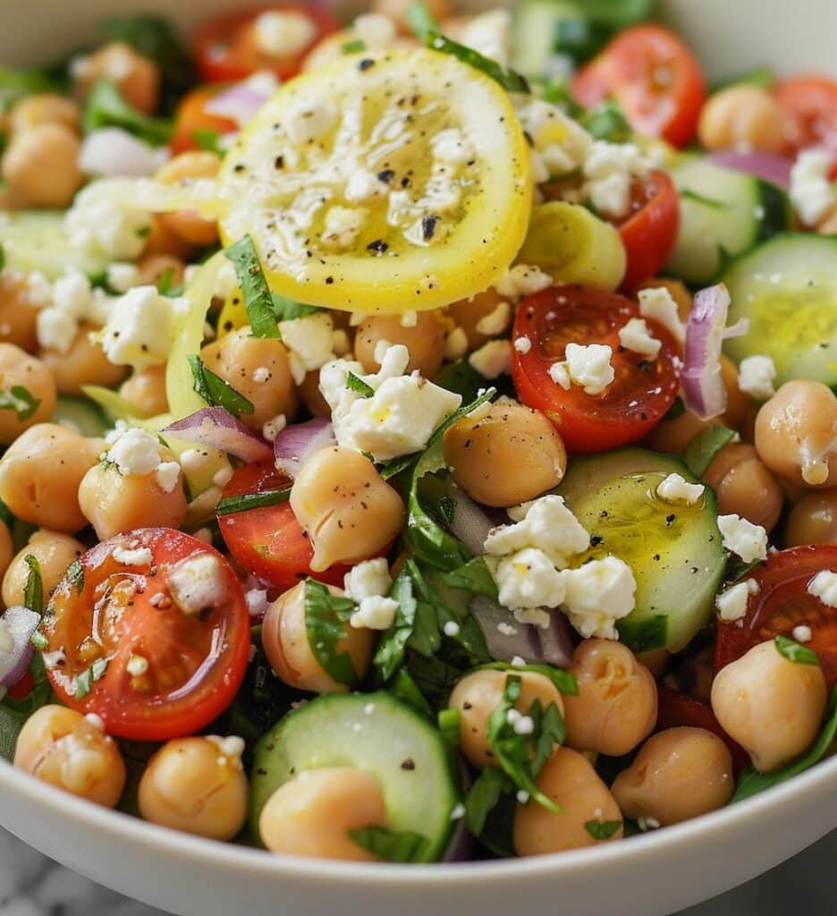 Chickpea Feta Salad