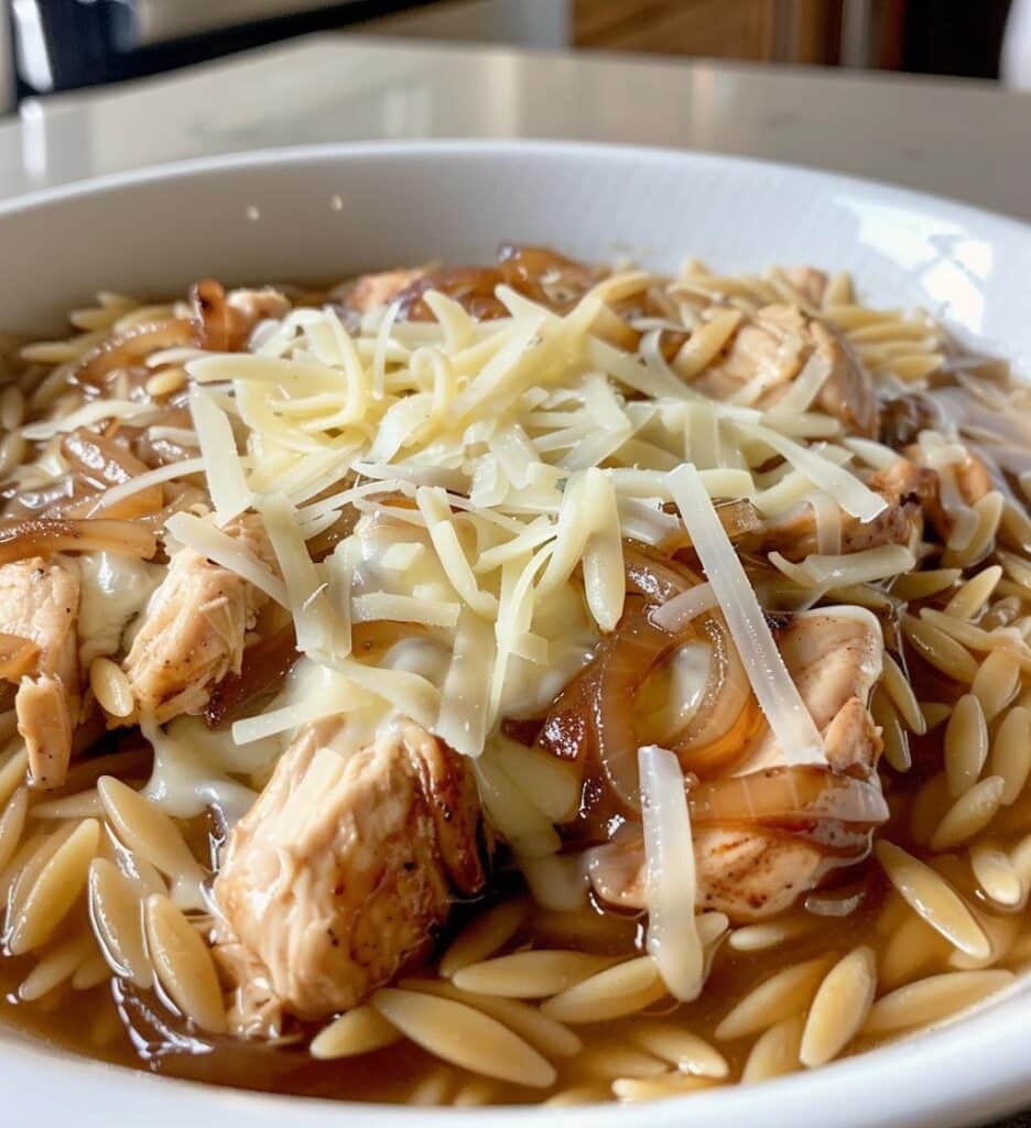 French Onion Chicken Orzo