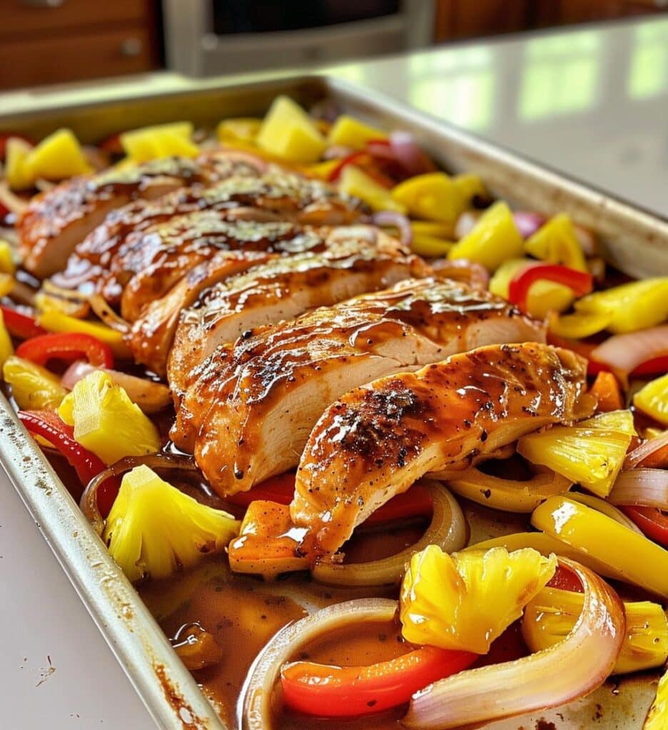 Hawaiian Chicken Sheet Pan