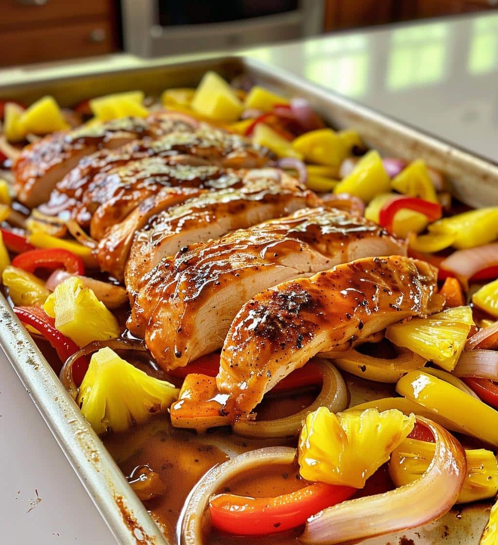 Hawaiian Chicken Sheet Pan