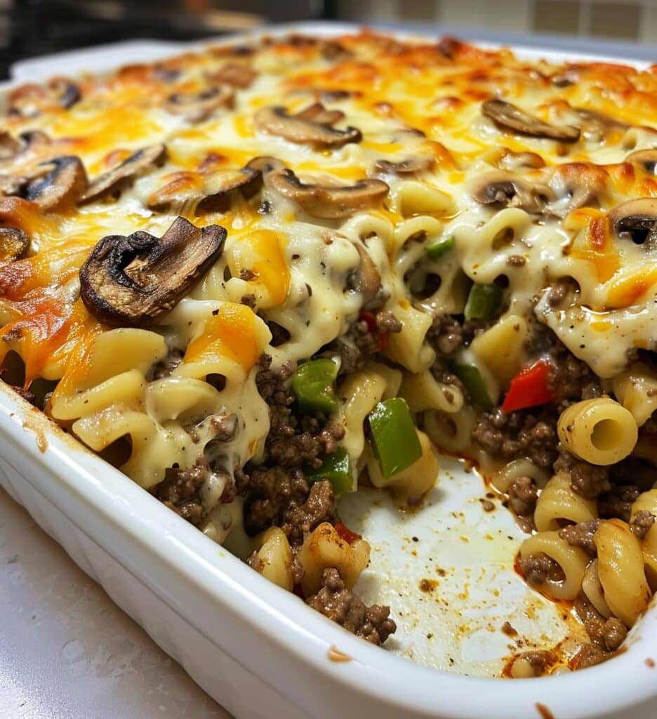 Philly Cheesesteak Casserole
