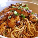 Sticky Garlic Chicken Noodles