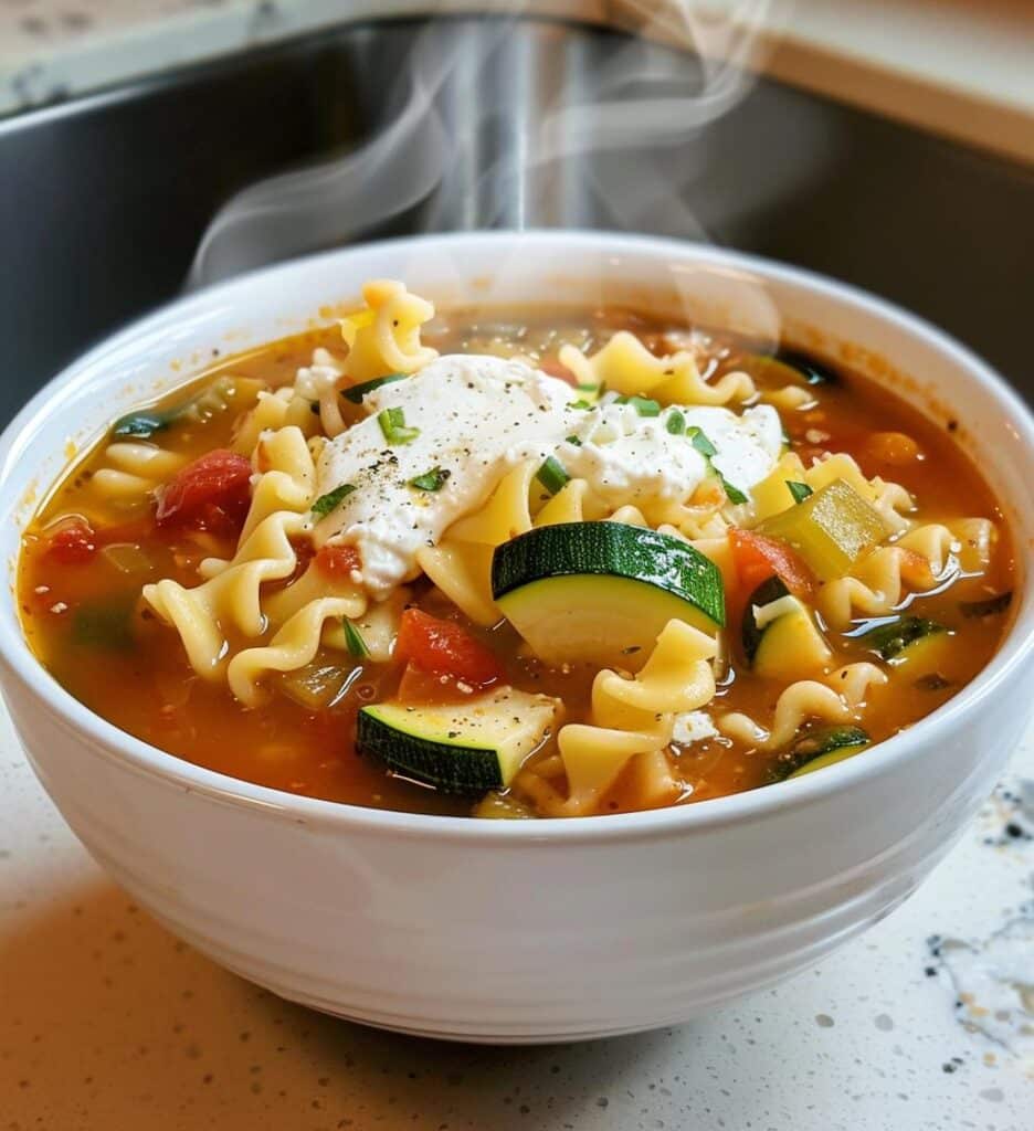Vegetarian Lasagna Soup