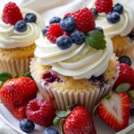 Berries and Cream Cupcakes