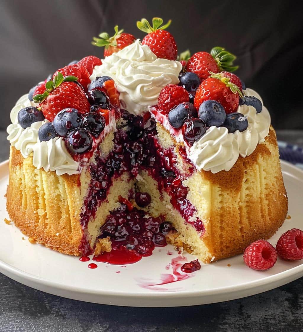 Berry Poke Cake