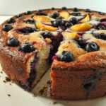 Blueberry Peach Cake