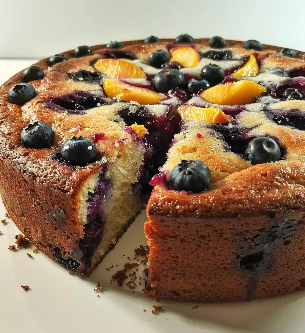 Blueberry Peach Cake