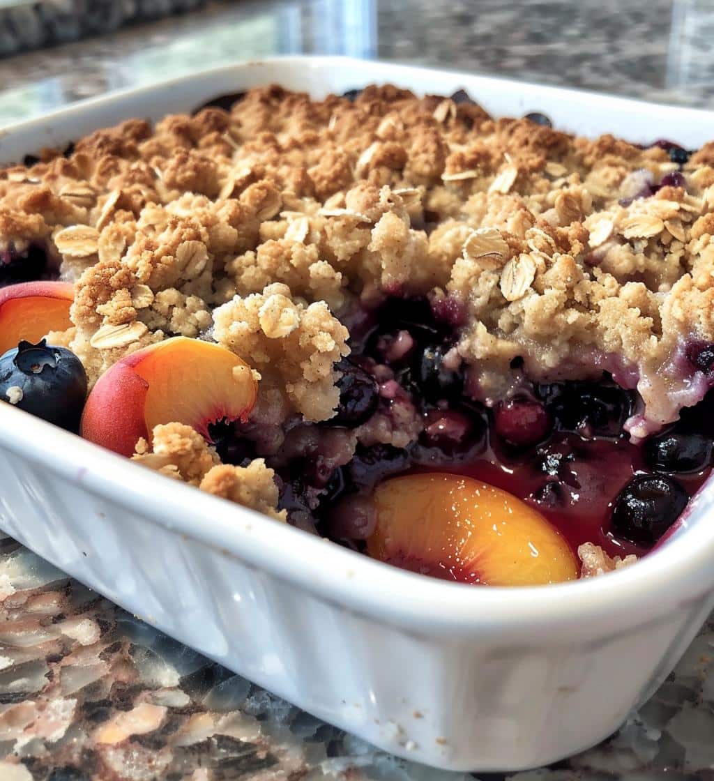 Blueberry Peach Crumble