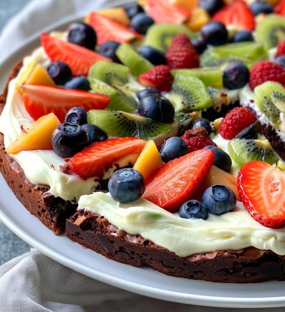 Brownie Fruit Pizza