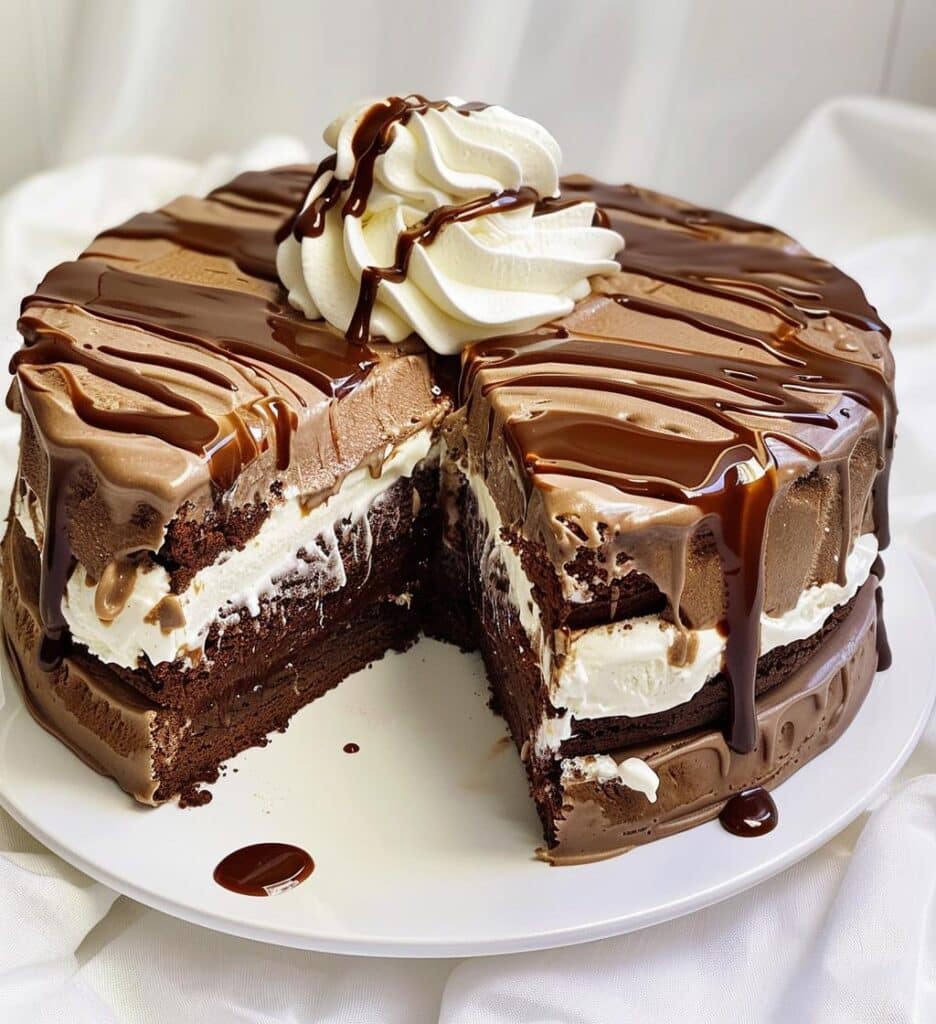 Brownie Ice Cream Cake