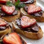 Chocolate Strawberry Bruschetta