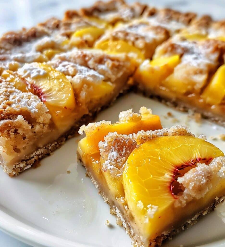 Heavenly Summer Peach Bars