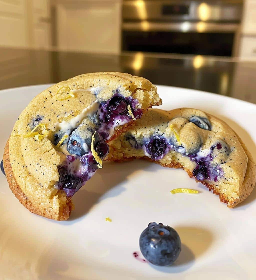 Lemon Blueberry Cheesecake Cookies
