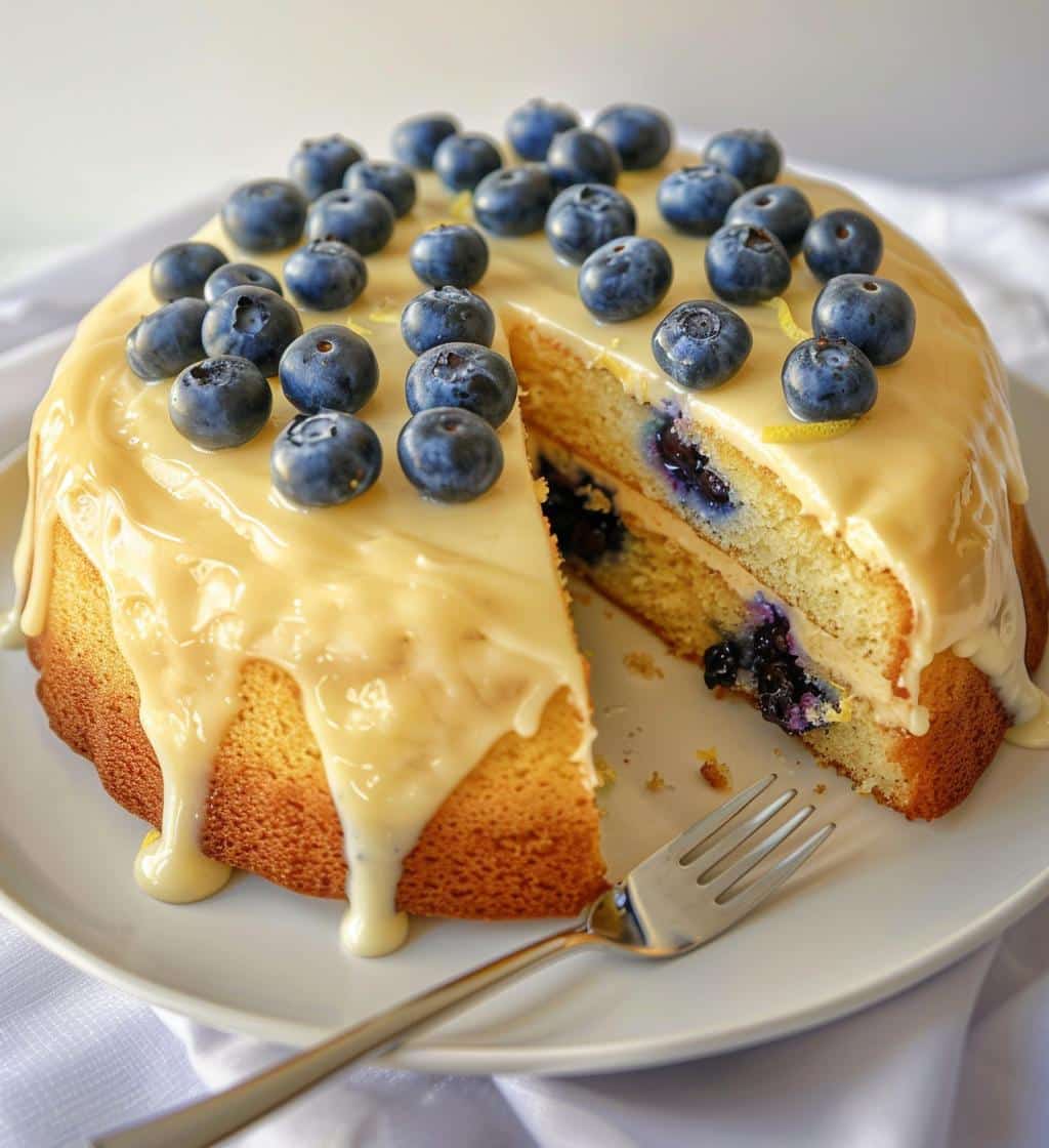 Lemon Blueberry Sheet Cake