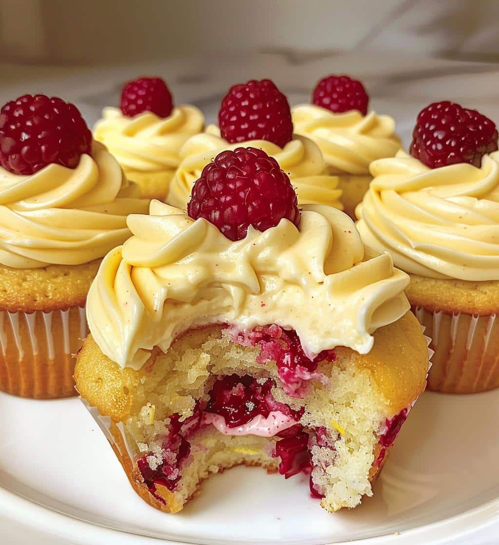Lemon Raspberry Cupcakes